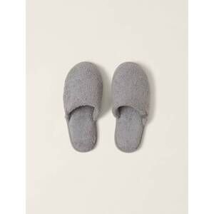 NEW BAREFOOT DREAMS unisex cozychic slipper in grey